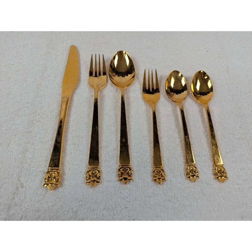 Stanley Roberts - Gold Valentine - Gold Electroplate - Rogers Co Flatware